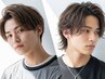 【メンズ専用】メンズカット+カラー+炭酸スパ(15分)+保湿トリートメント