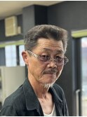 リーゼント　オールバック