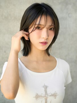 エインアンリー 表参道(AIN.ANLY.) 大人可愛い20代30代40代レイヤーボブ大人前髪透明感カラー