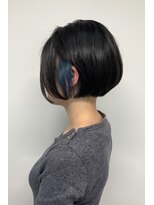 ニコフクオカヘアーメイク(NIKO Fukuoka Hair Make) 【NIKO】福岡天神大名インナーカラー　アクセサリーカラーボブ