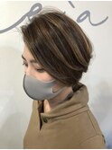 ブリーチなしで作るショートデザイン