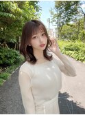 テラコッタ/韓国風ヨシンモリ/流れるレイヤー/前髪カール[銀座]