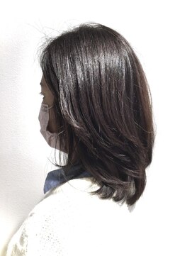トップヘアー 本店(TOP HAIR) ふんわり毛流れミディアム/30代40代50代/倉敷