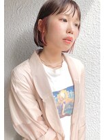 キュエム(Cuem)&nbsp;【Cuem春日】大人ショートボブインナーカラーピンクベーシュ