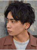 【buZon ブゾン】ナチュラルセンターパート×スパイラルパーマ