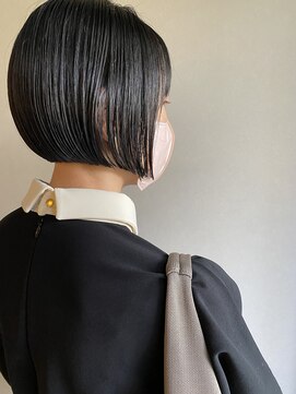 ブルー(BLUE) #BLUEボブ 前下がり