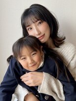 グリンプス 大濠店(Glimpse) ミディアムボブ ぱっつん前髪 くびれヘア トリートメント