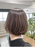 [OCEAN Hair&Life藤原純] 柔らかベージュカラーのふんわりボブ☆