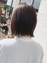 ヘアーエポック(hair epoque) 小顔ストレートボブ黒髪グレージュ
