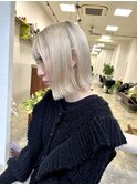 20代 30代 40代 ミディアム ハイトーン Wカラー パールホワイト