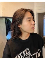 ビーバイエイトジェンツ(Bee by EIGHT GENTS)&nbsp;ダークアッシュアッシュブラックカルマパーマベリーショート