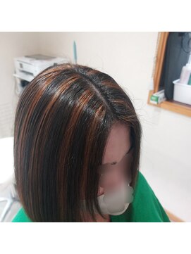 ビューティーエースアレン(Beauty ace AREN) 縮毛矯正ハイライトボブ