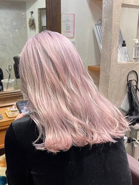 ロア 福岡天神本店(LORE) ダブルカラーベージュカラーケアブリーチカラーハイトーンカラー