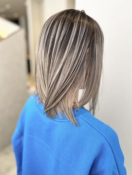 アース コアフュールボーテ 長野駅前店(EARTH coiffure beaute) シャドールーツ_グレージュ_ハイライト