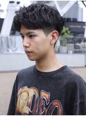 NOA solte. メンズニュアンスパーマ/刈り上げ/アップバング/眉毛