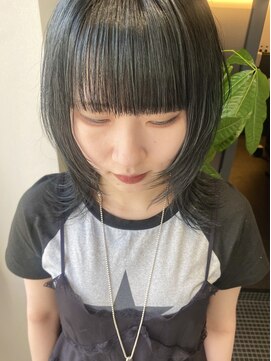 ノブレス ノアール(NOBLESSE NOIR) ワイドバング/ぱっつん前髪/ウルフカット