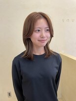 スニュウ(snuw)&nbsp;【snuw mina】レイヤーカット/透明感カラー/伏見