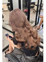 ランズ(LANDS)&nbsp;ミルクティーベージュ×レイヤー【韓国ワンホンヘア 大阪 梅田】