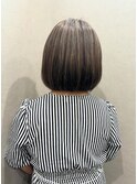 ボブ白髪ぼかし