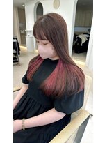 ノルン バイ シェリッシュ(Norn by sheriche)&nbsp;ピンクインナー/ピンクカラー/韓国ヘア