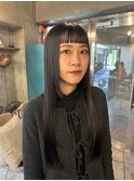 オン眉黒髪ストレート＊