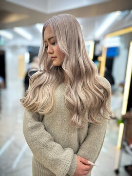 ラピス 渋谷本店(Lapis) 春先取り！色落ちが黄色くならない～ホワイトブロンド～