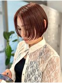 【hishida】前下がりボブ/カシスブラン/ミニボブ