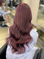 ペレ 栄 アネックス(PELE栄ANNEX)&nbsp;韓国 くびれロング レイヤー ワンホンヘア 小顔前髪