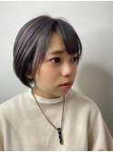 アッシュグレージュ/ショート/透明感