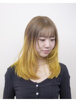 ルプラ ガーデン(le-pla garden)&nbsp;ダブルカラー#ベージュ#イエロー#レイヤーカット#豊橋#豊川#田原