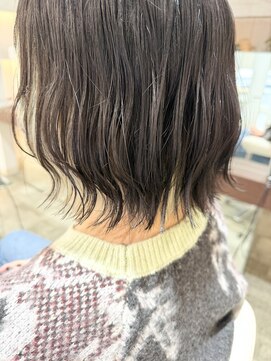 波ウェーブスタイリングボブ