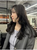 ミディアムレイヤーカット顔周りレイヤーウルフハッシュカット
