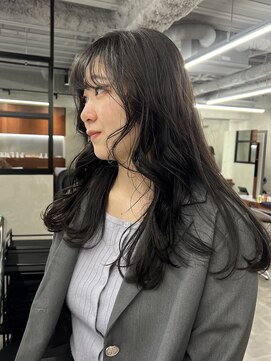 ニコ トウキョウ 渋谷(nico TOKYO) ミディアムレイヤーカット顔周りレイヤーウルフハッシュカット