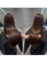 アンジェリカ JR和歌山駅前店(ANGELICA)&nbsp;髪質改善×艶髪×美髪×透明感ブラウン×縮毛矯正×水素×和歌山