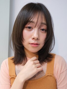 ガーデン 銀座(GARDEN) レイヤー ミディアムレイヤー 顔まわり ミディアムヘア 前髪