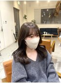 イメチェンヘアスタイル/ピンクベージュ/前髪カタログ/宇都宮