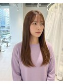 髪質改善ナチュラル韓国艶髪ロング