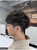 Men'sツーブロックビジネススタイル【中野】