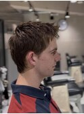 MEN’S HAIR/サーフカール/刈り上げセンターパート/飯田橋