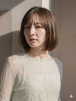 エインアンリー 明治神宮前(AIN.ANLY.)&nbsp;ボブ、ワンカールボブ、大人ボブ、ベージュカラー