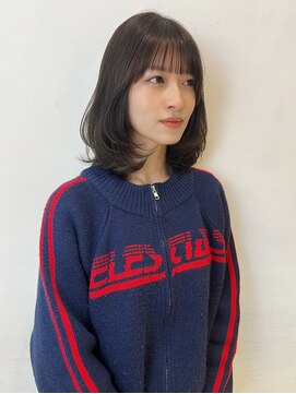 アクシス 栄店(`AXIS) 森崎ワンホンレイヤー/ミルクティーブロンド/ダークブルー/栄