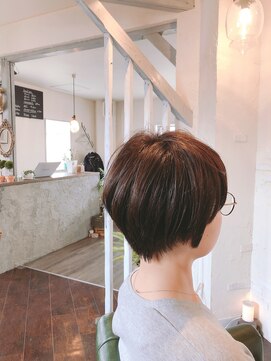 リンネ ヘアサロン(linne hairsalon) ダークアッシュショートボブスタイル