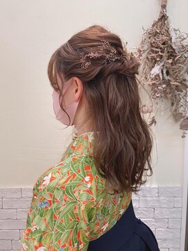 ネオリーブリノア 北千住東口店(Neolive Linoa) 人気ハーフアップ　袴　着物　成人式　卒業式