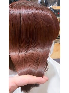 ジーナ 西荻窪(Zina) エアリーミディショートパーマ黒髪ホワイトアッシュ