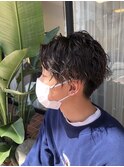 フェザーパーマスタイル
