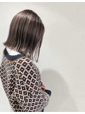 ハイライト×切りっぱなしボブ