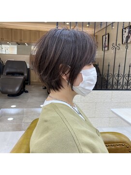 ティンク 天神(Tink) Masaki担当 お手入れ簡単ショートボブ