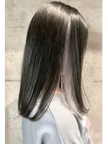 ポット バイ クレドガーデン 大宮東口店(pote by CRED GARDEN)&nbsp;インナーカラー/シルバー/ホワイトカラー/ダークグレージュ