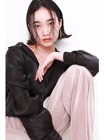 ラフィスヘアーリット 茨木2号店(La fith hair lit)&nbsp;【La fith】センターパート×外はねボブ