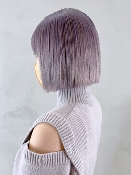 アルバム 渋谷パルコ(ALBUM) ホワイトラベンダーボブ_チェリーブラウンフェミニン_ba375981